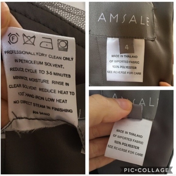 Amsale One-Shoulder Draped Tulle Mermaid Gown 4 - Picture 8 of 15